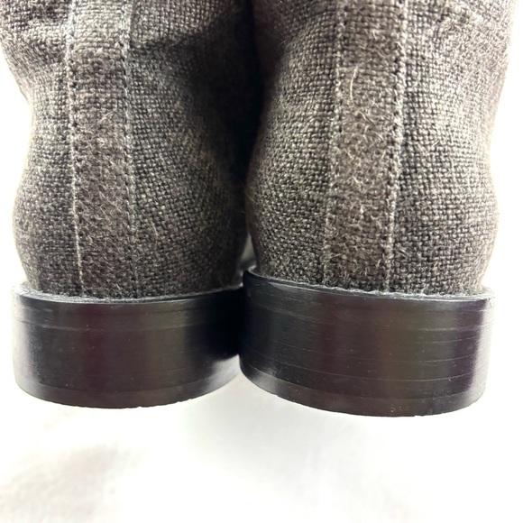 Theyskens’ Theory Gray Finely Crafted Italian Textile Almond Toe Ankle Boots (9) - Picture 9 of 12